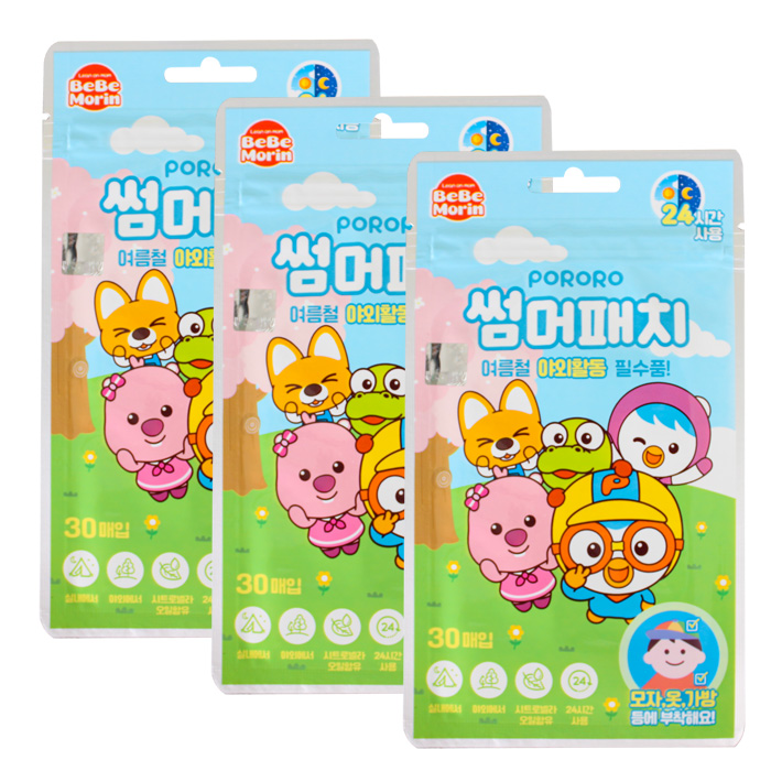 뽀로로 썸머패치 30매 x 3개