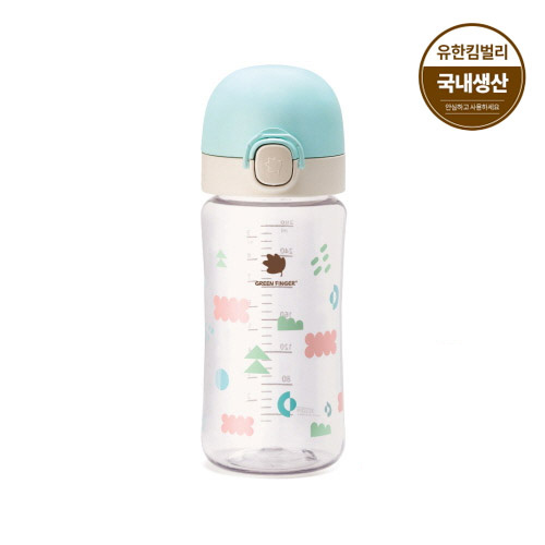 그린핑거 베베그로우 원터치캡 디자인텀블러 280ml (민트) (EA)