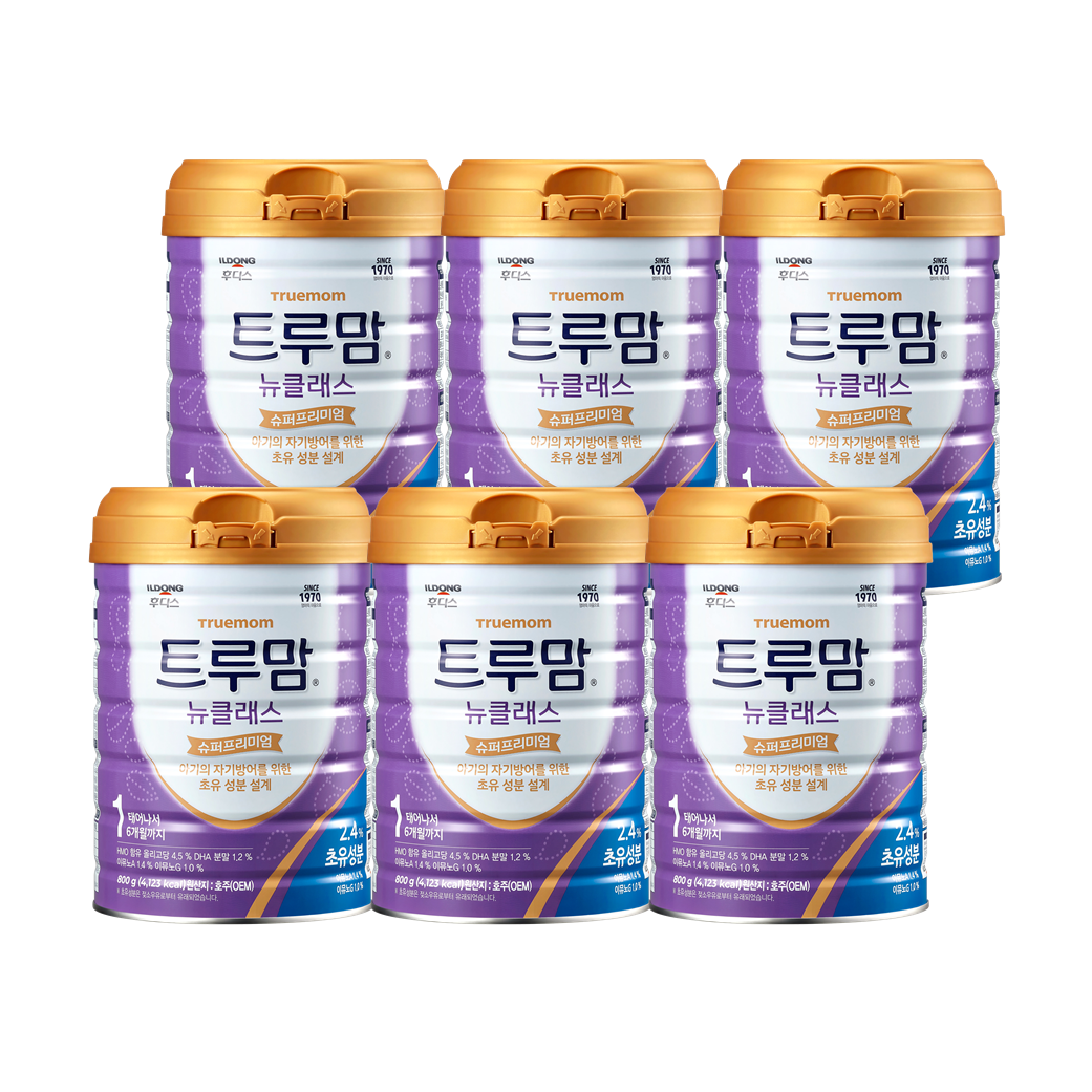 [트루맘] 뉴클래스 슈퍼프리미엄 1단계 6캔 (태어나서 6개월까지)