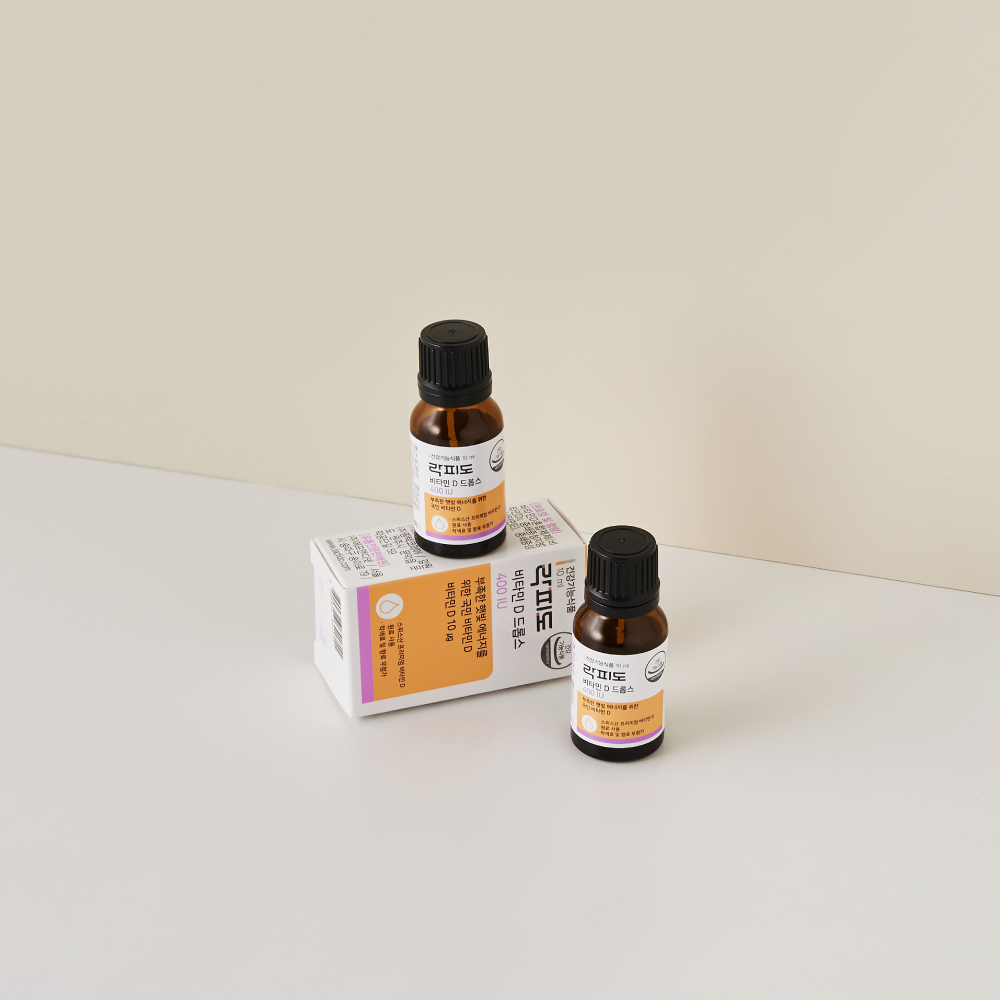 락피도 비타민D 드롭스 400IU 10ml /9개월분, 2박스
