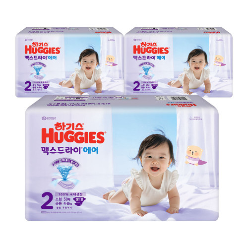 NEW 2026 하기스 맥스드라이 에어 2단계 공용 150매 (밴드형)