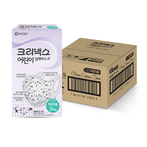 크리넥스 어린이 입체마스크 10매 X 4개입