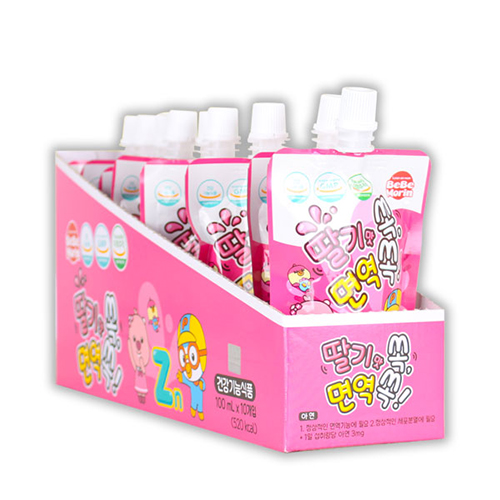 뽀로로 아연면역음료 딸기맛 100ml x 20개